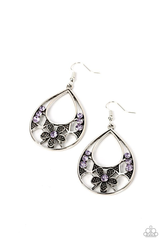 Meadow Marvel - Purple - Paparazzi Earring Image