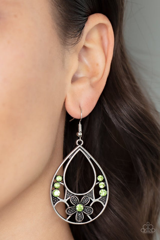 Meadow Marvel - Green - Paparazzi Earring Image
