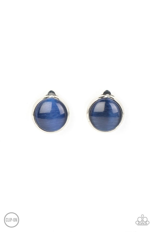 Cool Pools - Blue - Paparazzi Earring Image