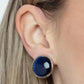 Cool Pools - Blue - Paparazzi Earring Image