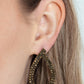 Diva Dust - Brass - Paparazzi Earring Image