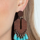 Western Retreat - Blue - Paparazzi Earring Image