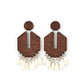 Western Retreat - White - Paparazzi Earring Image