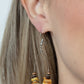 Hawaiian Kiss - Yellow - Paparazzi Earring Image