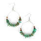 Hawaiian Kiss - Green - Paparazzi Earring Image