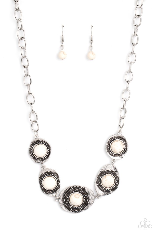 Homestead Harmony - White - Paparazzi Necklace Image