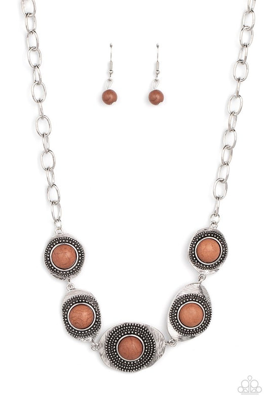 Homestead Harmony - Brown - Paparazzi Necklace Image