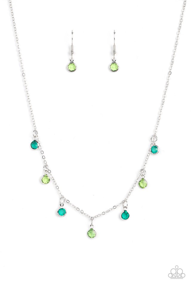 Carefree Charmer - Green - Paparazzi Necklace Image