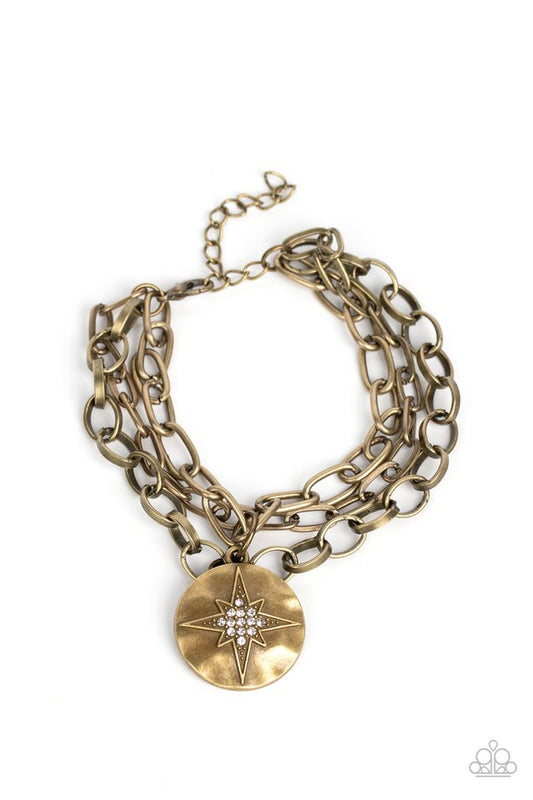 True North Twinkle - Brass - Paparazzi Bracelet Image