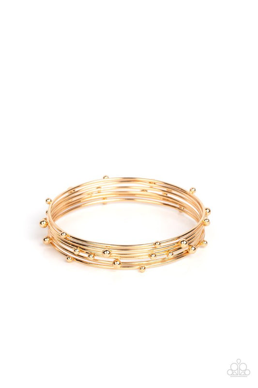 Metro Satellite - Gold - Paparazzi Bracelet Image