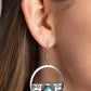 Sandstone Prairie - Blue - Paparazzi Earring Image