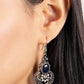 Castle Chateau - Blue - Paparazzi Earring Image