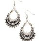 Lunar Luxury - Black - Paparazzi Earring Image