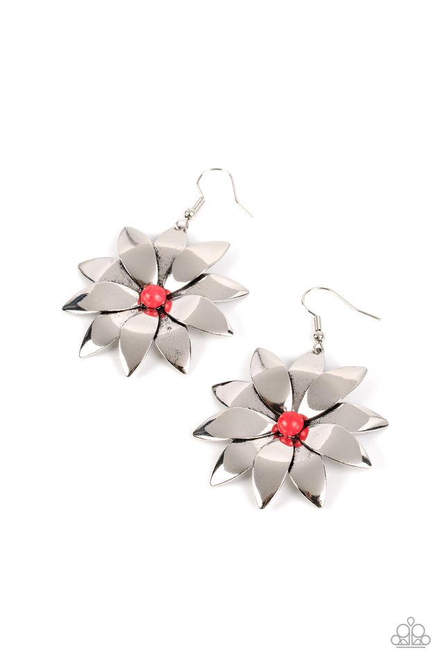 Black Enamel & Crystal Pinwheel Earrings by Whiting Davis