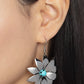 Pinwheel Prairies - Blue - Paparazzi Earring Image