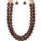 Greco Getaway - Brown - Paparazzi Necklace Image
