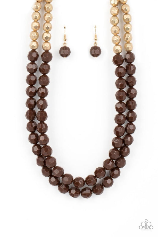 Greco Getaway - Brown - Paparazzi Necklace Image