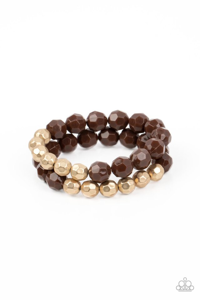 Grecian Glamour - Brown - Paparazzi Bracelet Image