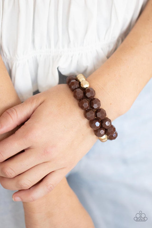 Grecian Glamour - Brown - Paparazzi Bracelet Image