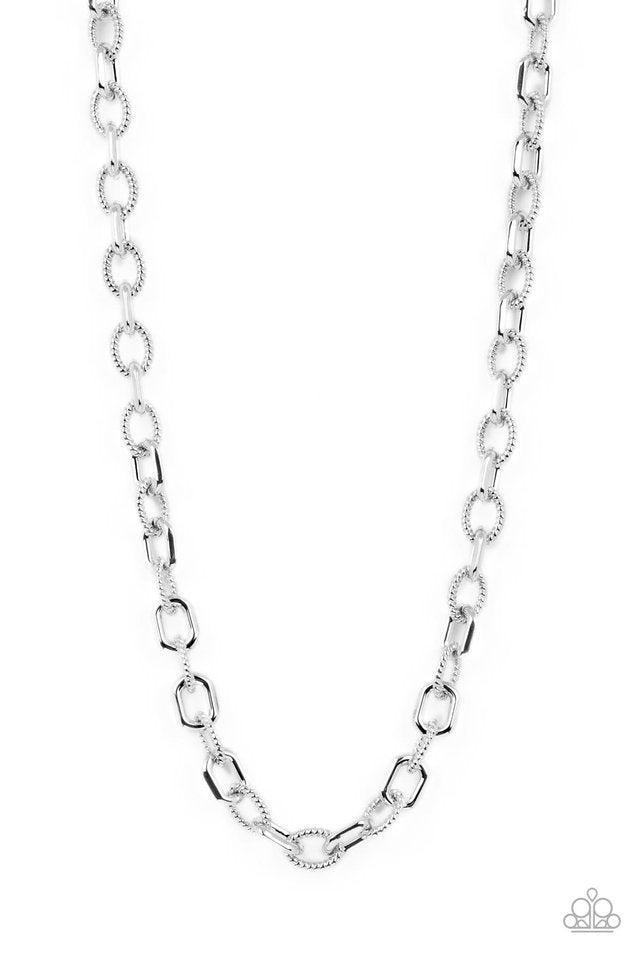 Modern Motorhead - Silver - Paparazzi Necklace Image