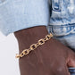 Double Clutch - Gold - Paparazzi Bracelet Image