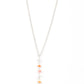 Tranquil Tidings - Orange - Paparazzi Necklace Image