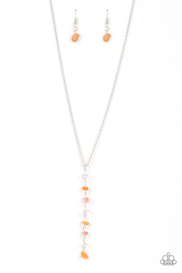 Tranquil Tidings - Orange - Paparazzi Necklace Image