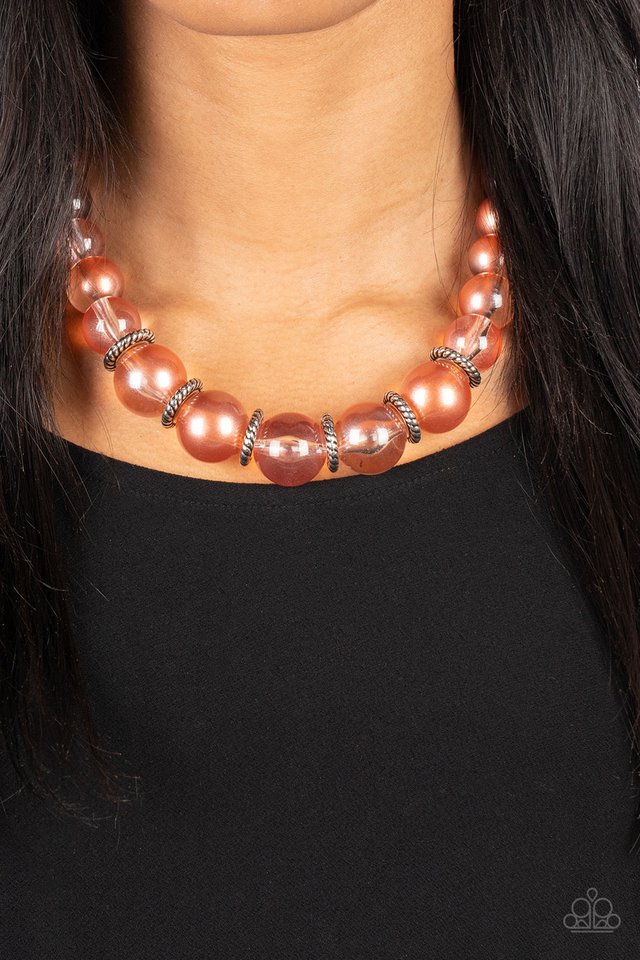 Marina Mirage - Orange - Paparazzi Necklace Image