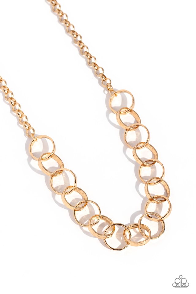 Metro Medley - Gold - Paparazzi Necklace Image