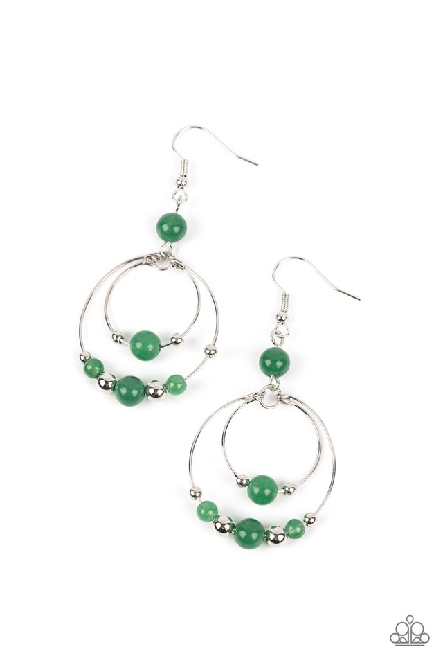 Eco Eden - Green - Paparazzi Earring Image