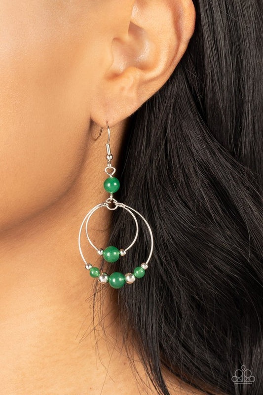 Eco Eden - Green - Paparazzi Earring Image