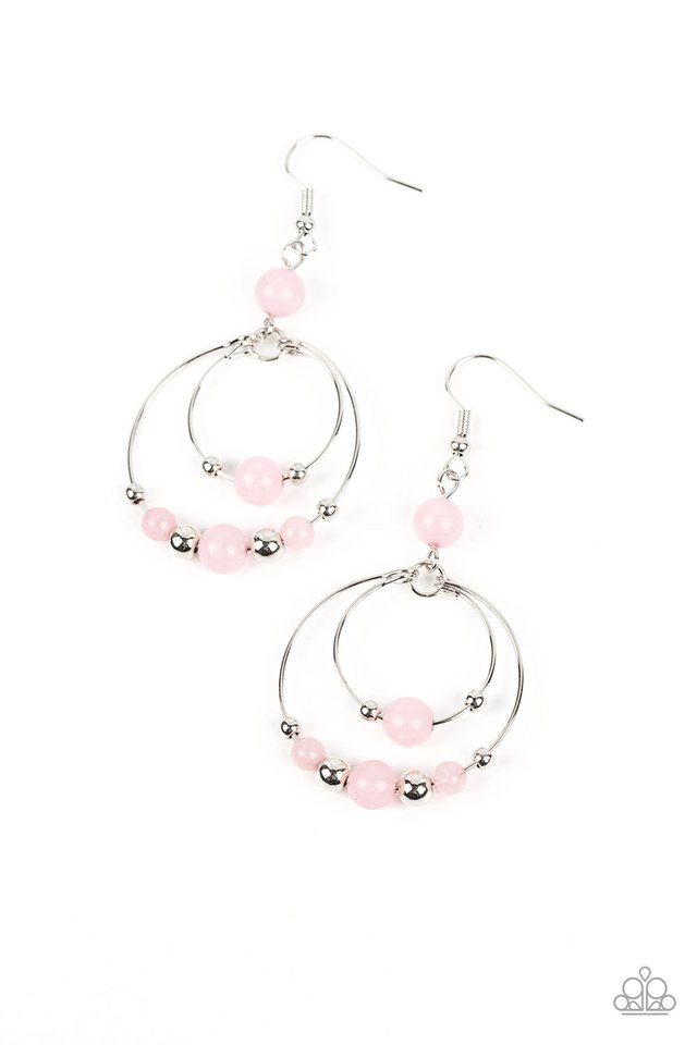 Eco Eden - Pink - Paparazzi Earring Image