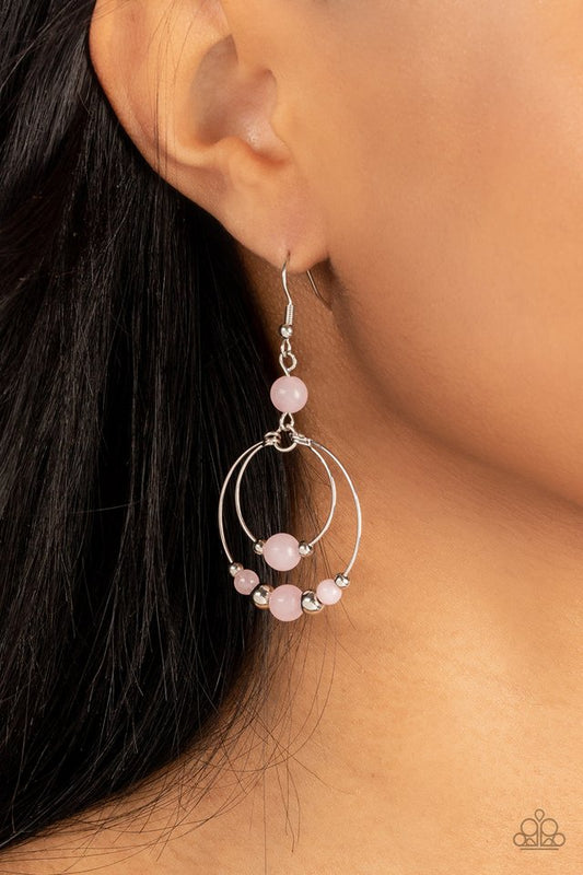 Eco Eden - Pink - Paparazzi Earring Image