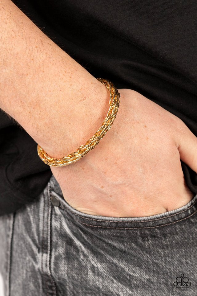 Rally Together - Gold - Paparazzi Bracelet Image