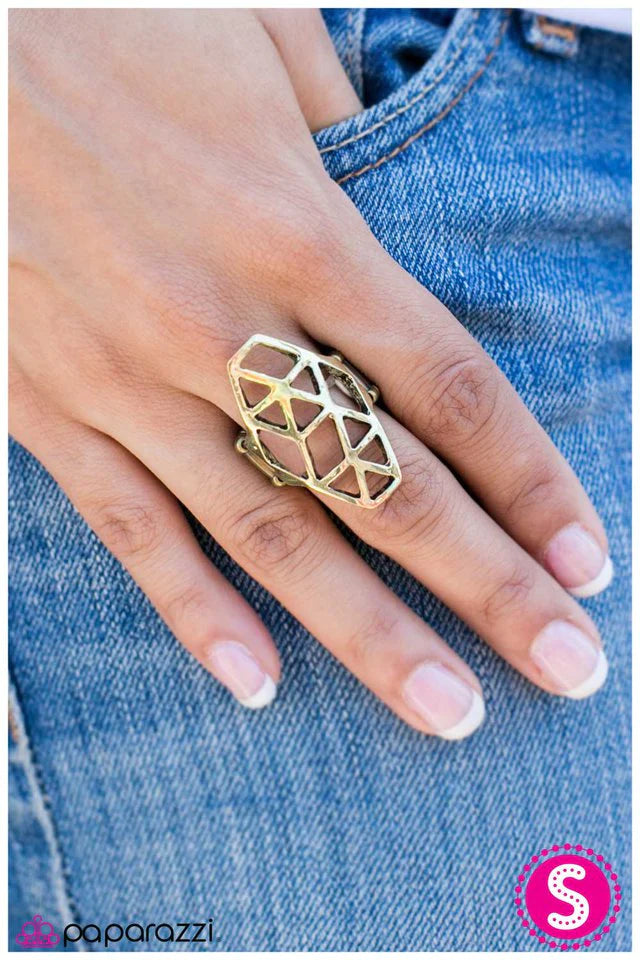 Paparazzi Ring ~ Warrioress - Brass