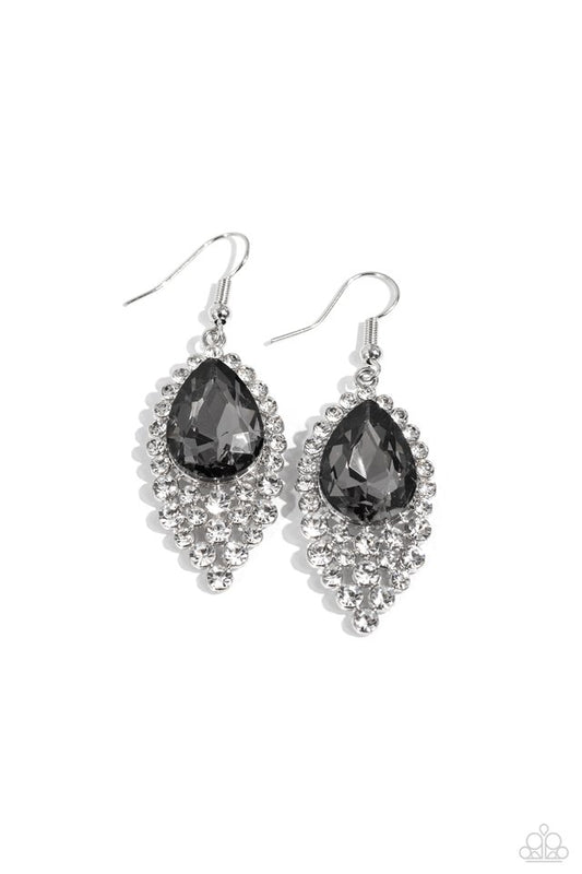 Glorious Glimmer - Silver - Paparazzi Earring Image