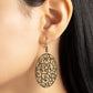 Secret Orchards - Brass - Paparazzi Earring Image