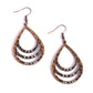 Sojourn Shimmer - Copper - Paparazzi Earring Image