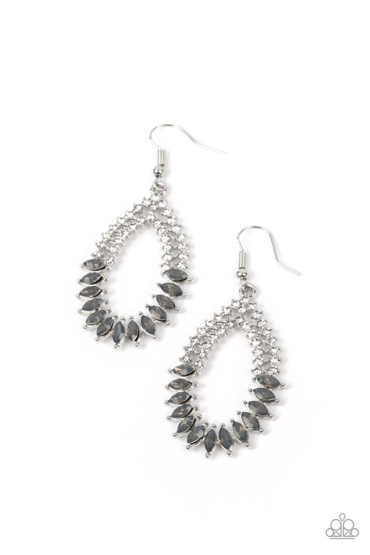 Lucid Luster - Silver - Paparazzi Earring Image