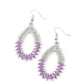 Lucid Luster - Purple - Paparazzi Earring Image