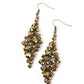 Celestial Comet - Brass - Paparazzi Earring Image