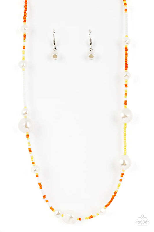 Paparazzi Necklace ~ Modern Marina - Orange