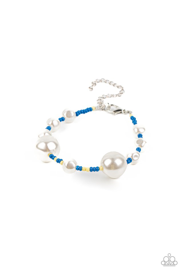 Contemporary Coastline - Blue - Paparazzi Bracelet Image