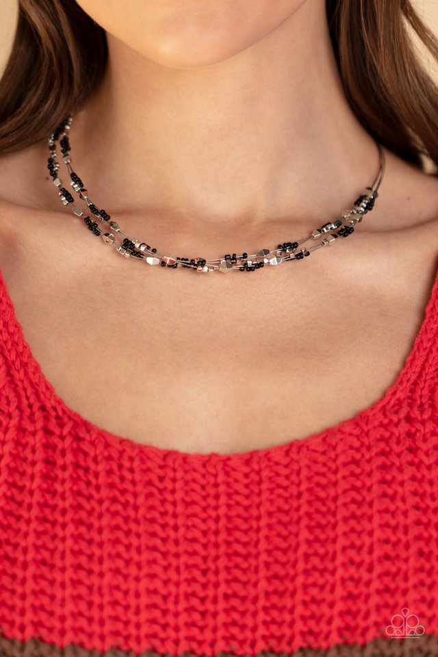 Paparazzi Necklace ~ Explore Every Angle Black Paparazzi Jewelry Online Store 6952