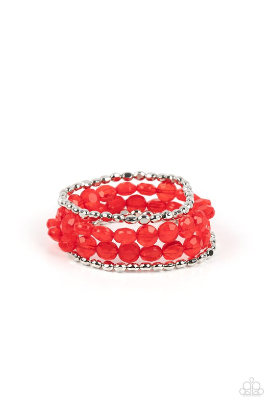 Seaside Siesta - Red - Paparazzi Bracelet Image