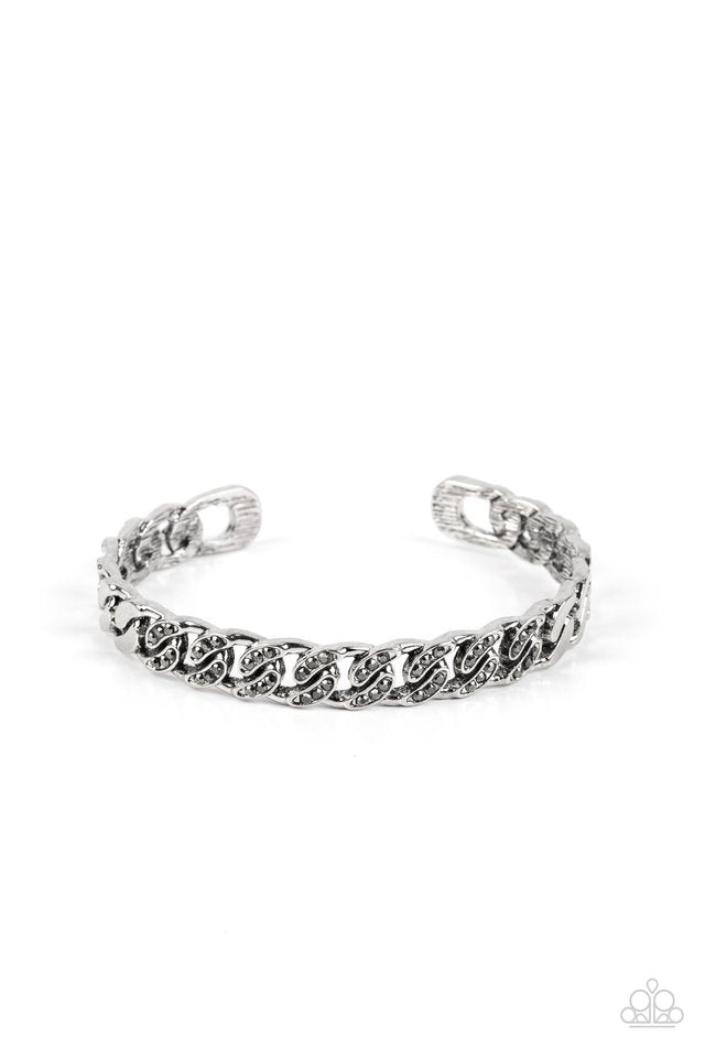 Some Serious Shimmer - Silver - Paparazzi Bracelet Image