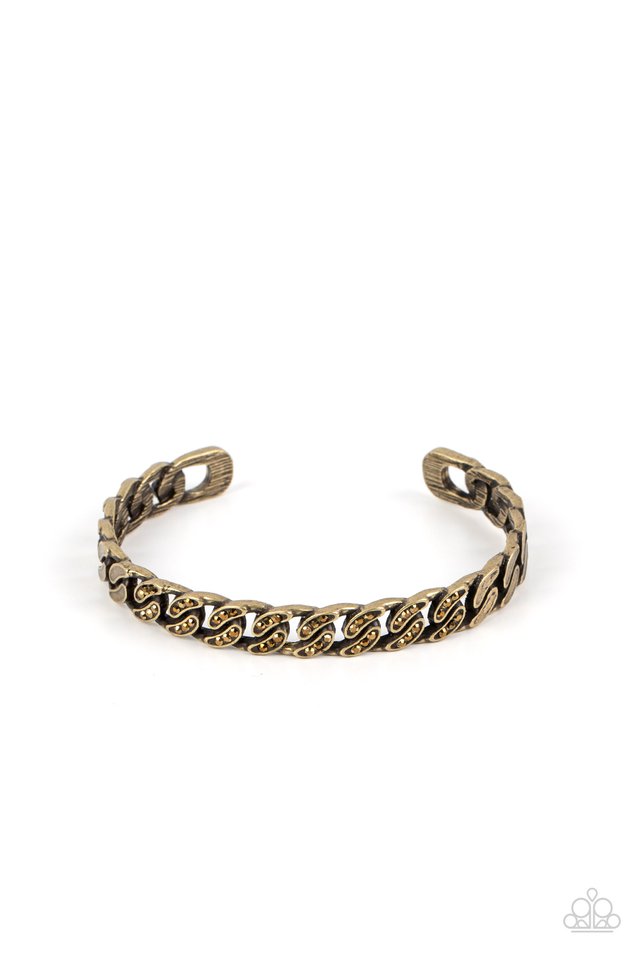 Some Serious Shimmer - Brass - Paparazzi Bracelet Image