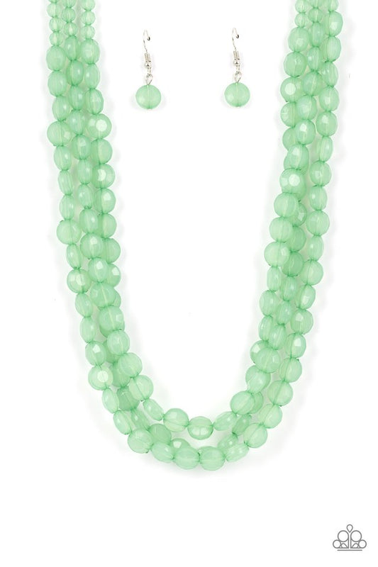 Boundless Bliss - Green - Paparazzi Necklace Image