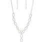 Infinitely Icy - White - Paparazzi Necklace Image