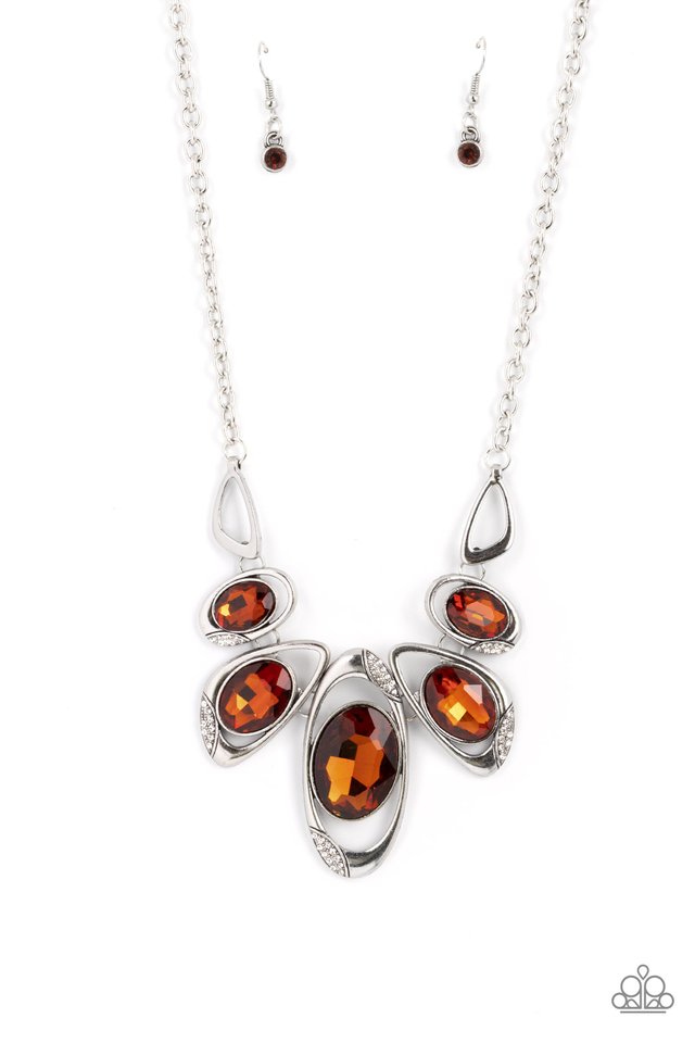 Hypnotic Twinkle - Brown - Paparazzi Necklace Image